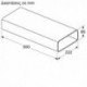 NEFF Z861SM1 N90 Οριζόντια γωνία σύνδεσης 90deg 500mm Μαύρο
