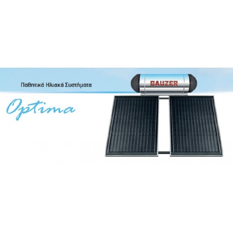 GAUZER OPTIMA CLASIC 100L BP10-15 ΔΙΠΛΗΣ ΕΝΕΡΓΕΙΑΣ GLASS μπόιλερ Συλλέκτες PANEL