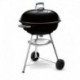 WEBER Compact Kettle Ψησταριά Κάρβουνου Φ57 Black 1502061