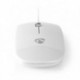 NEDIS MSWD200WT Εξαιρετικά λεπτό οπτικό ποντίκι USB 1000 dpi σε άσπρο χρώμα