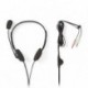 NEDIS CHST100BK Στερεοφωνικό on-ear headset με σύνδεση 2x35mm