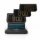 NEDIS WCACQ10W1BK Aσύρματος Qi ταχυφόρτιστης κινητού επιτραπέζιο ρολόι ξυπνητήρι