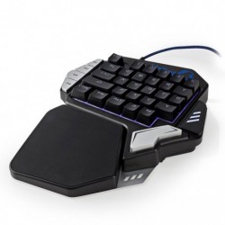 NEDIS GKBD300BK Ενσύρματο One-hand Gaming keypad RGB φωτισμό