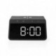NEDIS WCACQ30BK Aσύρματος Qi ταχυφόρτιστης κινητού επιτραπέζιο ρολόι ξυπνητήρι