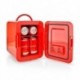 NEDIS KAFR120CRD Mini φορητό ηλεκτρικό ψυγείο 4Lit σε κόκκινο χρώμα