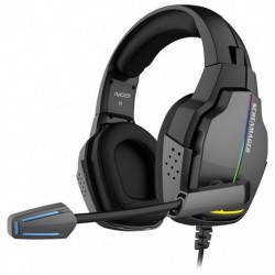 NOD SCREAMAGER Gaming headset με αναδιπλούμενο μικρόφωνο rainbow RGB LED φωτισμό