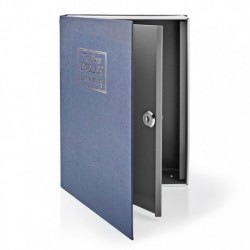 NEDIS BOOKSEDL01BU Βιβλίο-χρηματοκιβώτιο ασφαλείας 28L με κλειδαριά
