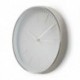 NEDIS CLWA013PC30SR Ρολόι τοίχου με λευκό καντράν και ασημί πλαίσιο