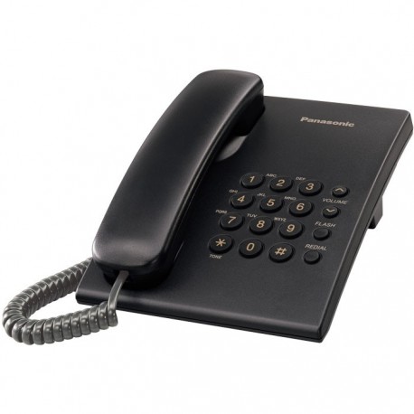 PANASONIC KX-TS500EXB Eνσύρματη τηλεφωνική συσκευή τοποθετ επιτοίχια ή επιτραπεζια