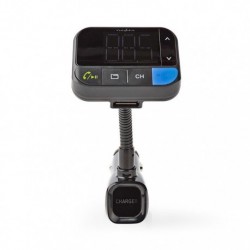 NEDIS CATR102BK 3σε1 Bluetooth αναμεταδότης FM hands free-φορτιστής με λειτουργία φωνητικού ελέγχου
