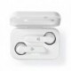 NEDIS HPBT2052WT Bluetooth ακουστικά handsfree με θήκη φόρτισης σε λευκό χρώμα