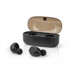 NEDIS HPBT5052BK TWS Bluetooth ακουστικά με θήκη ασύρματης φόρτισης