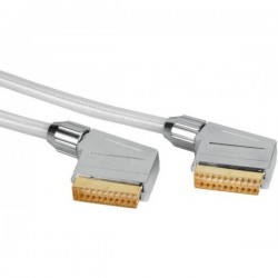 HAMA 48727 HOME THEATER GOLD CABLE WHITE STREAM SCART - SCART 1.5m WHITE