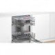 Bosch SMI4HVS37E Σειρά4 Εντοιχιζόμενο πλυντήριο πιάτων με εμφανή μετόπη 60cm INOX