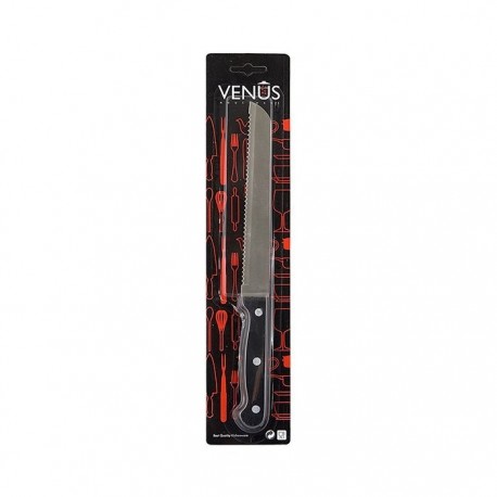 VENUS 77617 Μαχαίρι Ψωμιού Λαβή Βακελίτη Blister 18cm
