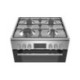Bosch HXN39AD50 Σειρά4 Ελεύθερη κουζίνα με εστίες αερίου Inox