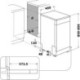 Whirlpool WH6FB10BS7A0X Πλυντήριο Πιάτων 45cm Inox