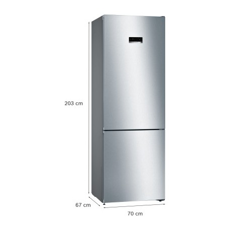 Bosch KGN493IDA Ψυγειοκαταψύκτης Brushed steel anti-fingerprint Total NoFrost 2030 700 670