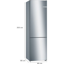 Bosch KGN39VIEB Ψυγειοκαταψύκτης Brushed steel anti-fingerprint Total NoFrost 2030 600 660