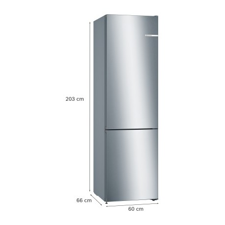 Bosch KGN39VIEB Ψυγειοκαταψύκτης Brushed steel anti-fingerprint Total NoFrost 2030 600 660