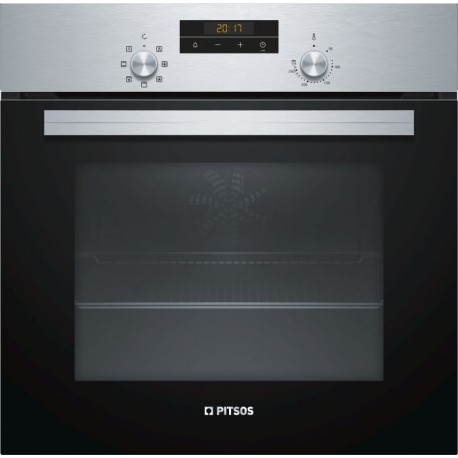 Pitsos PH10M40X2 Εντοιχιζόμενος φούρνος 60x60cm Ανοξείδωτο