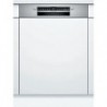 Bosch SMI4HVS14E Σειρά4 Εντοιχιζόμενο πλυντήριο πιάτων με εμφανή μετόπη 60cm Brushed Steel