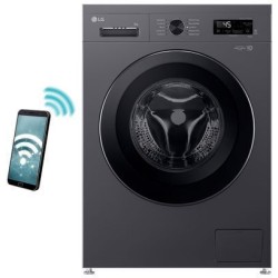 LG F4X1008NMK Πλυντήριο Ρούχων 8kg Μαύρο Γραφίτη 6motion Steam