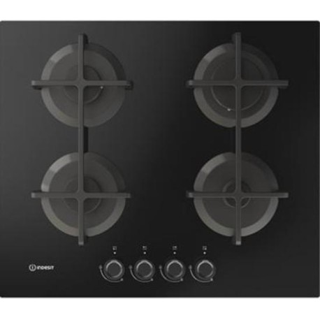 Indesit ING 61T-BK-1 Αυτόνομη εντοιχιζόμενη εστία αερίου 60cm Μαύρο