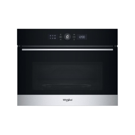 WHIRLPOOL WMW57DHMXF ΕΝΤΟΙΧΙΖΟΜΕΝΟΣ ΦΟΥΡΝΟΣ ΜΙΚΡΟΚΥΜΑΤΩΝ ΜΑΥΡΟΣ ΙΝΟΧ