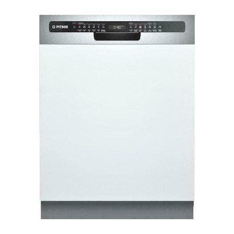 Pitsos DIF61I02 Εντοιχιζόμενο πλυντήριο πιάτων εμφανή μετόπη 60cm INOX