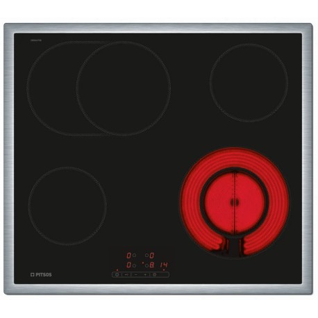 Pitsos CRS631T06 Ηλεκτρικές εστίες 60cm εντοιχιζόμενη με πλαίσιο