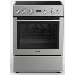 Eskimo ES-VC4034DLXSL Κεραμική ανοξείδωτη κουζινα με ρολόι