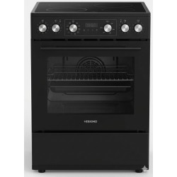 Eskimo ES-VC4034DLXBL Κεραμική μαύρη κουζινα με ρολόι