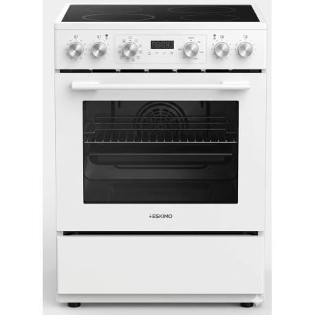 Eskimo ES-VC4034DLXWH Κεραμική λευκή κουζινα με ρολόι