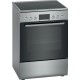 BOSCH HKR390050 Inox Ελεύθερες κουζίνες με κεραμικές εστίες