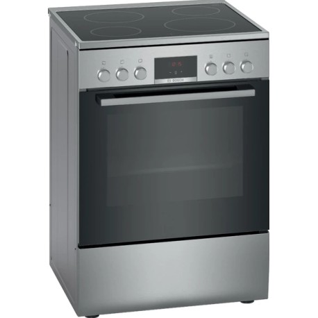 BOSCH HKR390050 Inox Ελεύθερες κουζίνες με κεραμικές εστίες