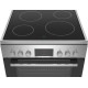 BOSCH HKR390050 Inox Ελεύθερες κουζίνες με κεραμικές εστίες