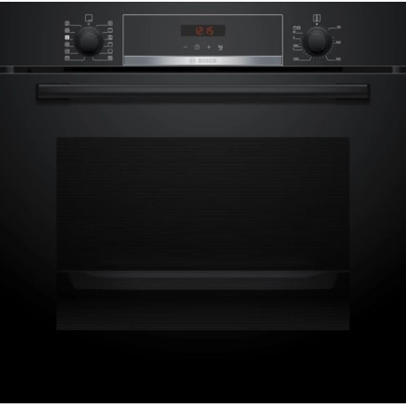 Bosch HQA574BB3 Σειρά 4 Εντοιχιζόμενος φούρνος με λειτουργία επιπρόσθετου ατμού Μαύρο