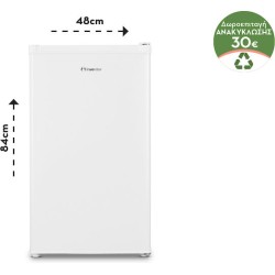 Inventor MPC840WE Μονόπορτο ψυγείο Mini Bar Λευκό 84 48 50