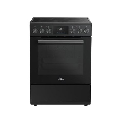 Midea MFO24D-AE4R10F-BK Ελεύθερη κεραμική κουζίνα Μαύρο