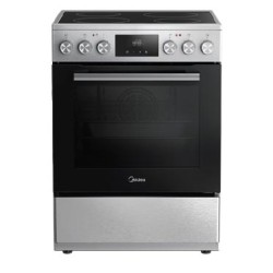 Midea MFO24D-AE4R10F-SS Ελεύθερη κεραμική κουζίνα Ασημί