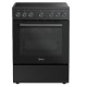 Midea MFO24D-ME4R10F-BK Ελεύθερη κεραμική κουζίνα Μαύρη