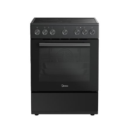 Midea MFO24D-ME4R10F-BK Ελεύθερη κεραμική κουζίνα Μαύρη