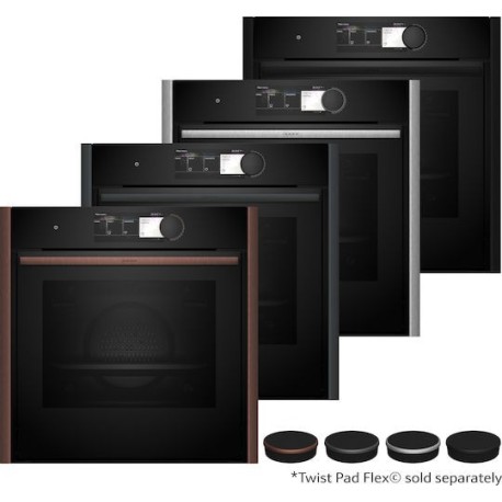 Neff B69FY5CY0 Premium Εντοιχιζόμενος φούρνος με λειτουργία ατμού 60εκ. με 6.8 TFT οθόνη αφής Flex Design
