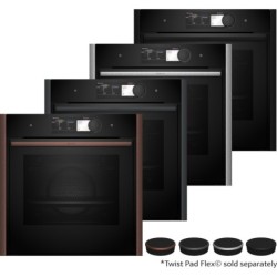 Neff B69VY7MY0 Premium Εντοιχιζόμενος φούρνος με λειτουργία επιπρόσθετου ατμού 60εκ. με 6.8 TFT οθόνη αφής Flex Design