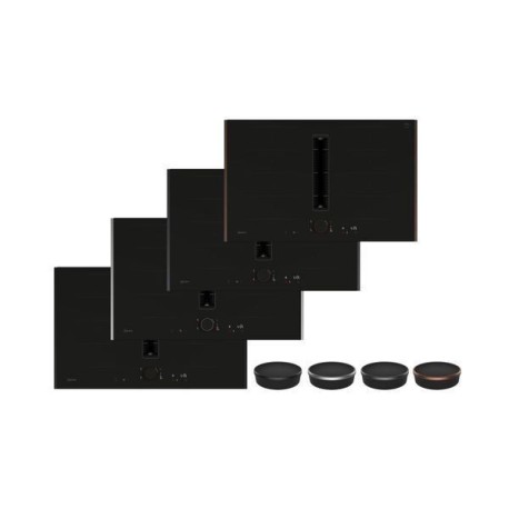 Neff V68YYX4B0 N90 Επαγωγικές εστίες με ενσωματωμένο απορροφητήρα 80cm Matt Black Flex Design