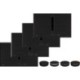 Neff V68YYX4C0 N90 Επαγωγικές εστίες με ενσωματωμένο απορροφητήρα 80cm Gloss Black Flex Design