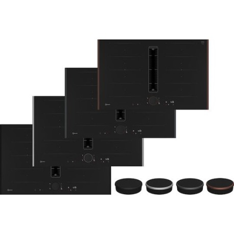 Neff V68YYX4C0 N90 Επαγωγικές εστίες με ενσωματωμένο απορροφητήρα 80cm Gloss Black Flex Design