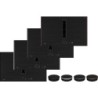 Neff V68YYX4C0 N90 Επαγωγικές εστίες με ενσωματωμένο απορροφητήρα 80cm Gloss Black Flex Design