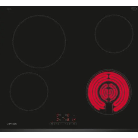 Pitsos CRS631T06 Ηλεκτρικές εστίες 60cm εντοιχιζόμενη χωρίς πλαίσιο